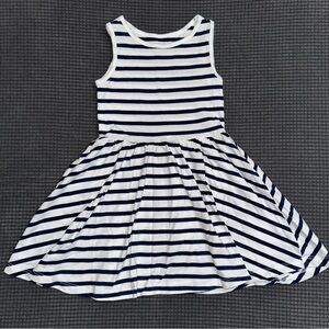 Carter's Navy and White Striped Dress